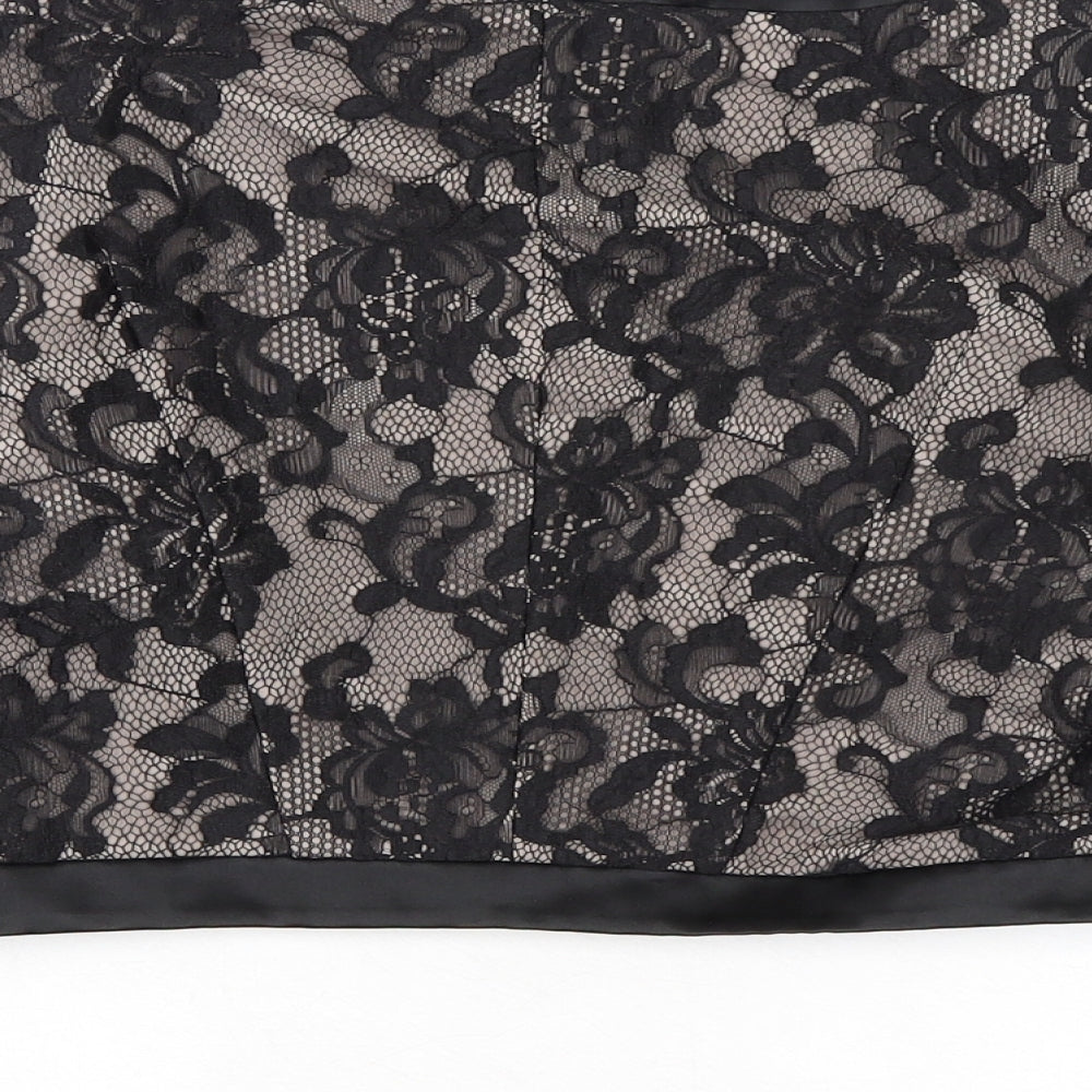 Alexon Womens Black Floral Jacket Blazer Size 12