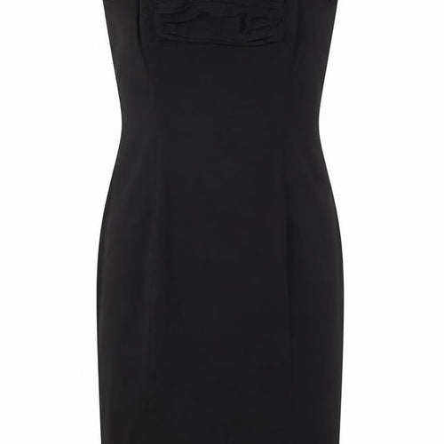 NAF NAF Womens Black Polyester Pencil Dress Size 12 Square Neck Zip