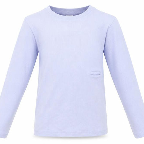 Marks and Spencer Girls Purple Cotton Basic T-Shirt Size 9-10 Years Round Neck Pullover