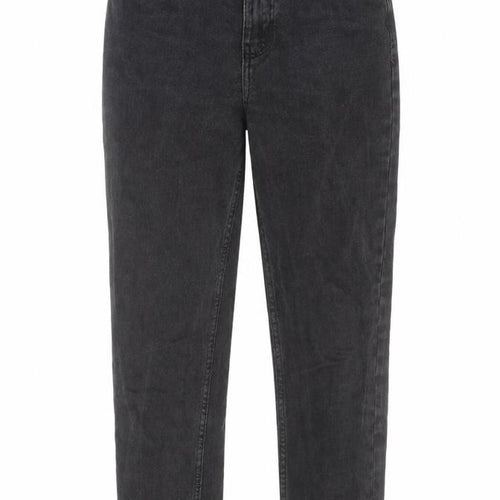 Denim & Co. Womens Grey Cotton Straight Jeans Size 6 L28 in Regular Zip