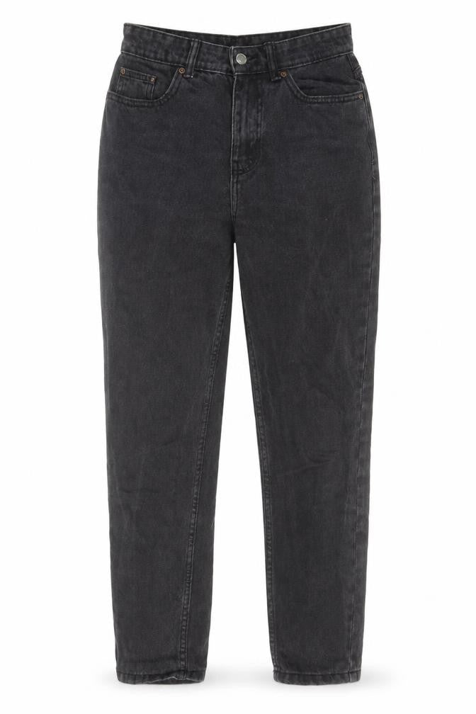 Denim & Co. Womens Grey Cotton Straight Jeans Size 6 L28 in Regular Zip