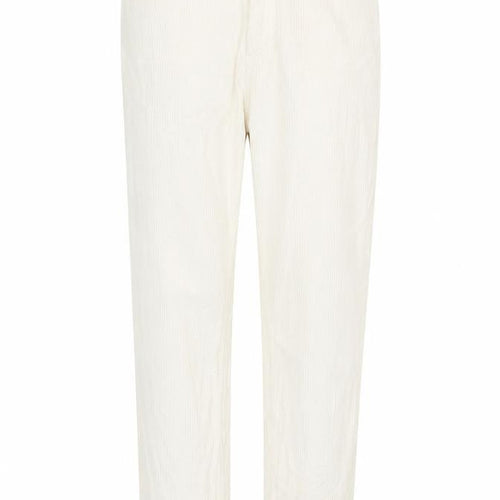 Stradivarius Womens Ivory Cotton Trousers Size 8 L27 in Regular Zip
