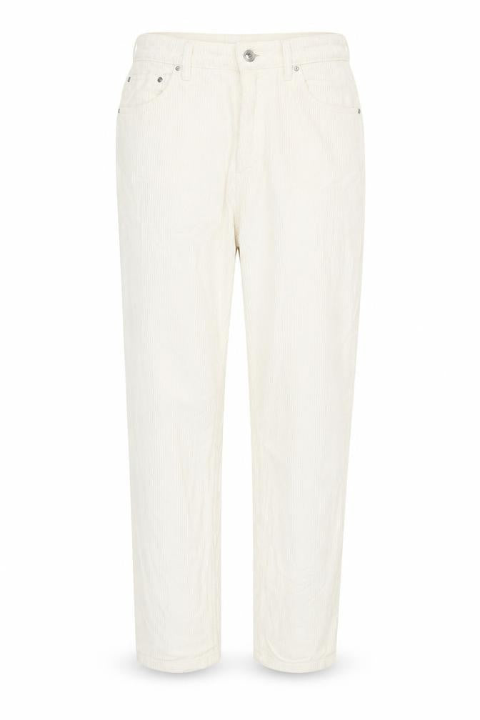Stradivarius Womens Ivory Cotton Trousers Size 8 L27 in Regular Zip