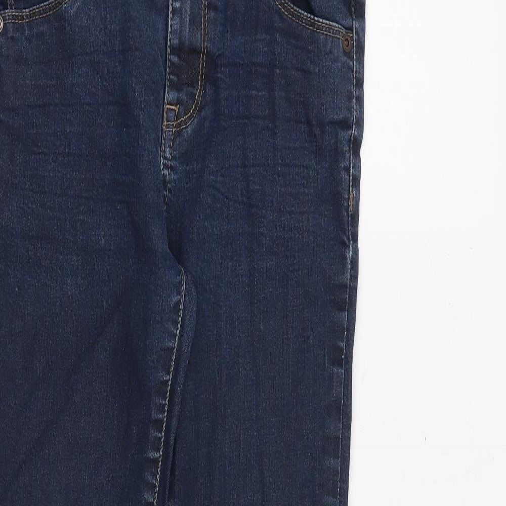 Autograph Boys Blue Cotton Straight Jeans Size 10-11 Years Regular Zip