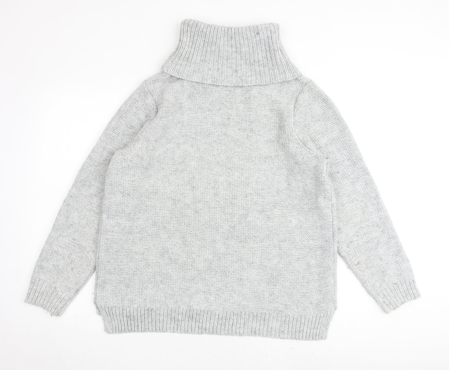 NEXT Womens Grey Roll Neck Acrylic Pullover Jumper Size 18