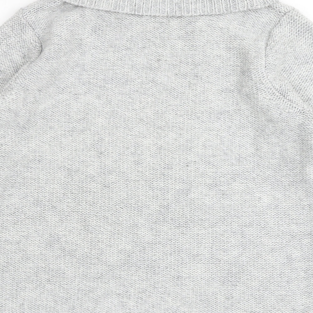 NEXT Womens Grey Roll Neck Acrylic Pullover Jumper Size 18
