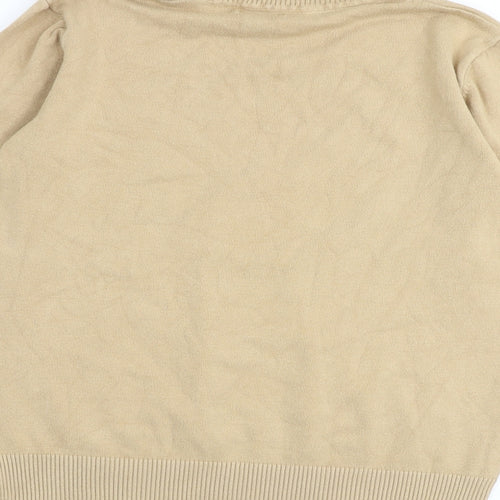 Selection Womens Beige Roll Neck Viscose Pullover Jumper Size M