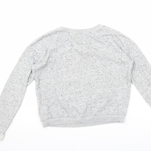 River Island Girls Grey Cotton Pullover Sweatshirt Size 11-12 Years Pullover - Christmas, Penguin