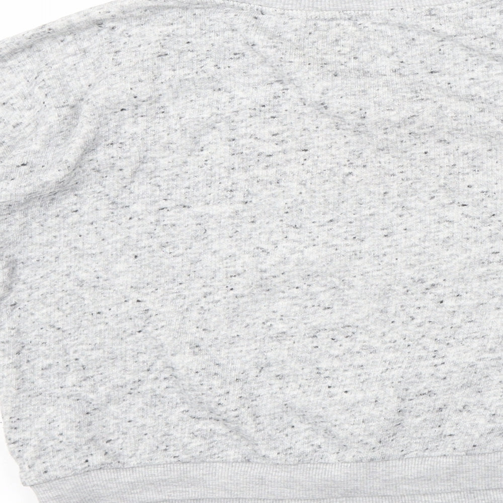 River Island Girls Grey Cotton Pullover Sweatshirt Size 11-12 Years Pullover - Christmas, Penguin