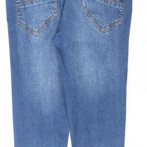 Khaadi Mens Blue Cotton Skinny Jeans Size 30 in L28 in Slim Zip