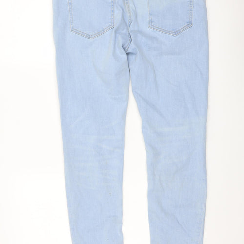 Denim & Co. Mens Blue Cotton Straight Jeans Size 34 in L30 in Regular Button