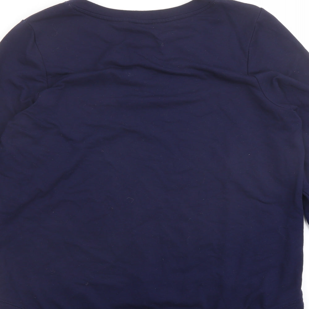 Oasis Womens Blue Viscose Pullover Sweatshirt Size M Pullover - Amazing