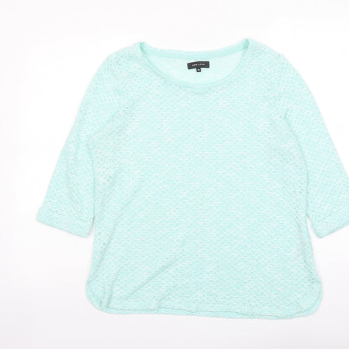 New Look Womens Green Boat Neck Polyester Pullover Jumper Size 18