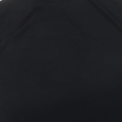 Topman Mens Black Cotton T-Shirt Size L Crew Neck - Barcelona