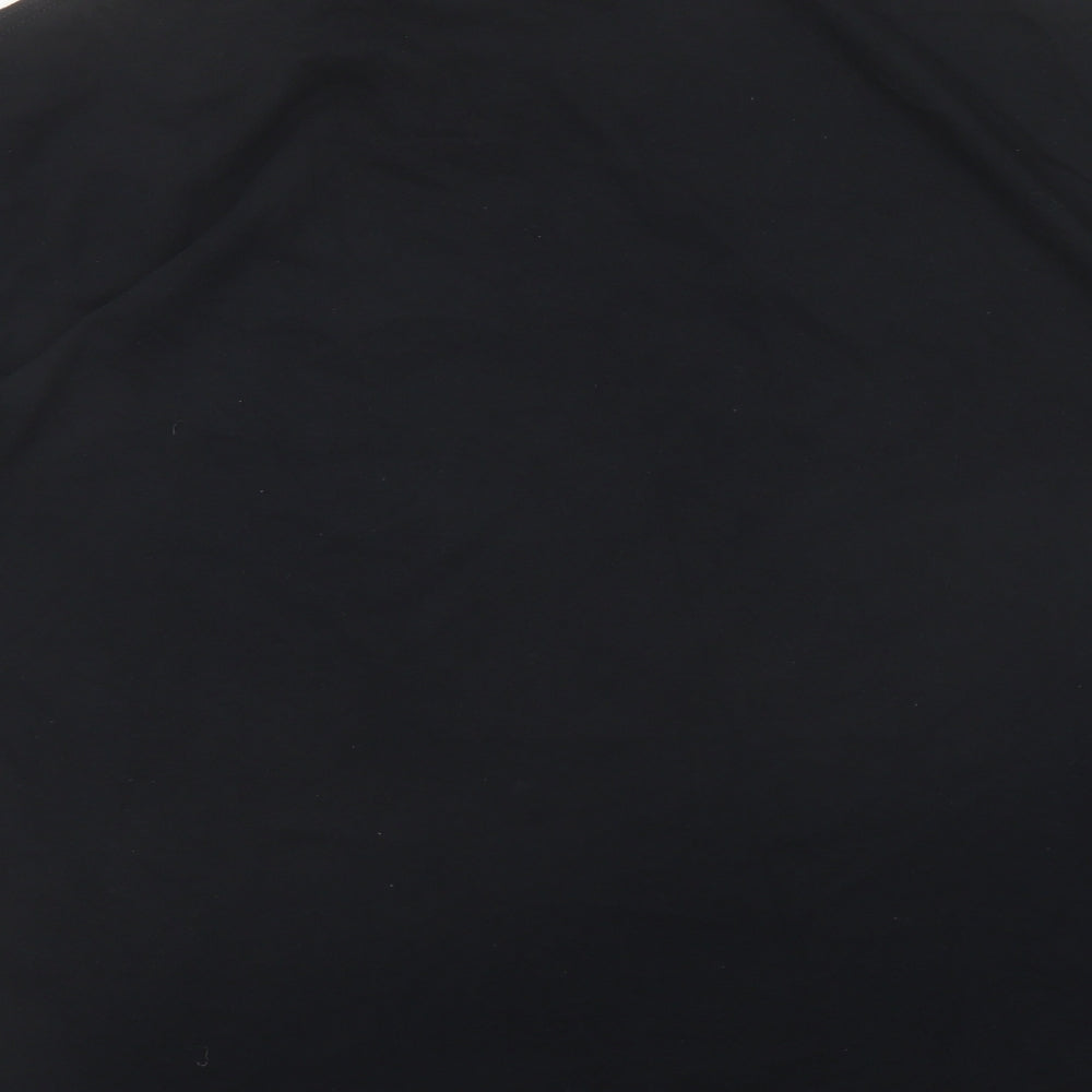 Topman Mens Black Cotton T-Shirt Size L Crew Neck - Barcelona