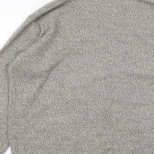 Damart Womens Grey V-Neck Acrylic Cardigan Jumper Size 18 - Pockets