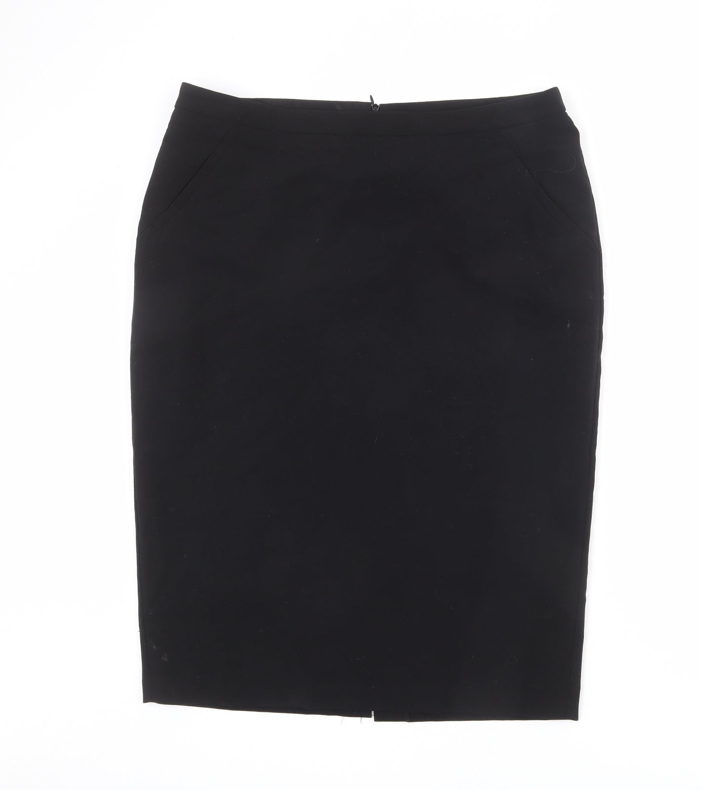 Label Be Womens Black Polyester Straight & Pencil Skirt Size 18 Zip