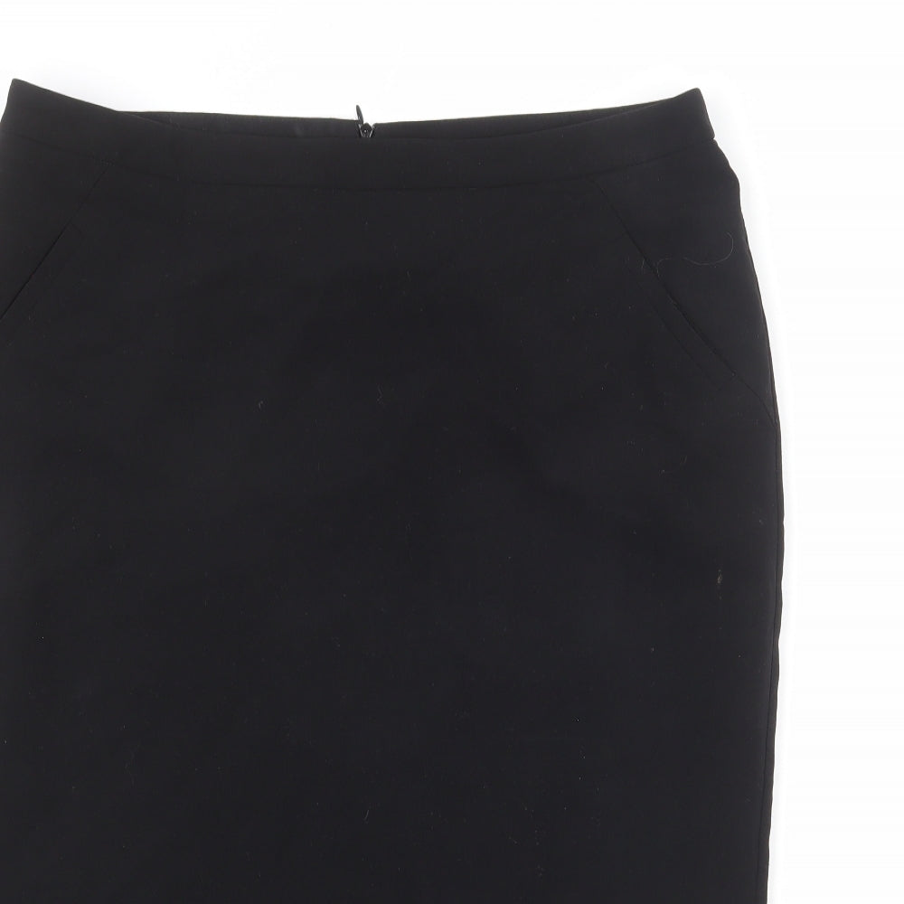 Label Be Womens Black Polyester Straight & Pencil Skirt Size 18 Zip