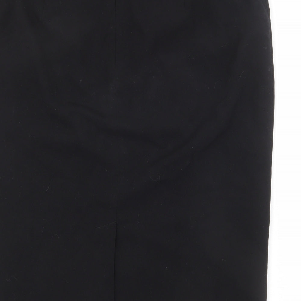 Label Be Womens Black Polyester Straight & Pencil Skirt Size 18 Zip