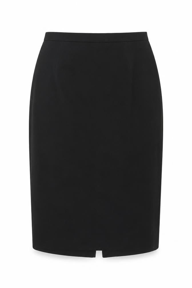 Marks and Spencer Womens Black Polyester Straight & Pencil Skirt Size 32 in Zip