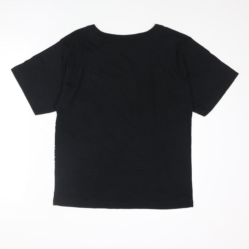 Together Womens Black Cotton Basic T-Shirt Size 8 Round Neck - Size 8-10, Together Hotel