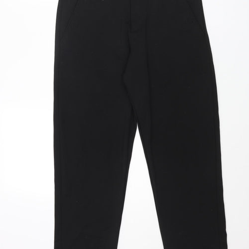 ADPT Womens Black Polyester Dress Pants Trousers Size M L26 in Regular Zip