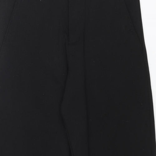 ADPT Womens Black Polyester Dress Pants Trousers Size M L26 in Regular Zip