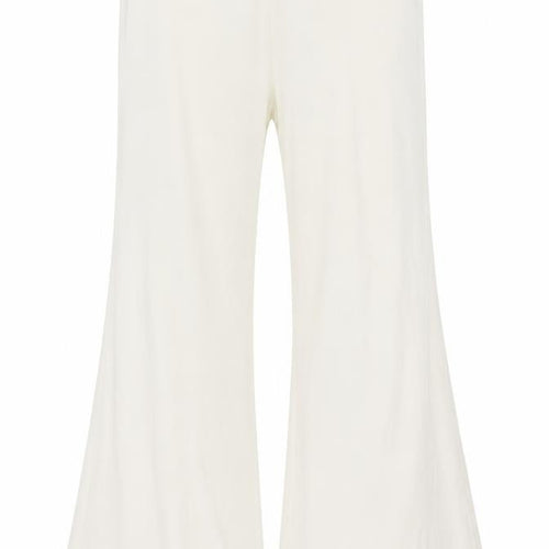 Patrizia Pepe Womens Ivory Polyester Trousers Size 26 in L28 in Regular Zip - Sheer