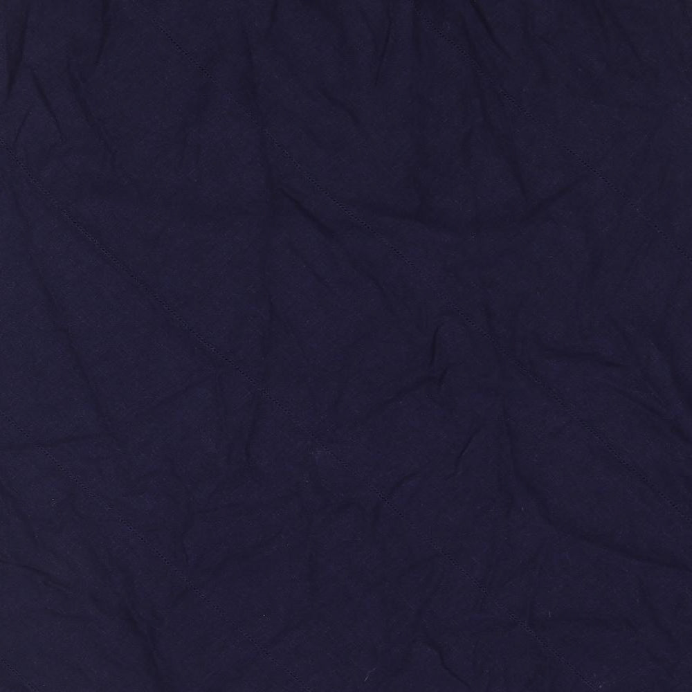 Marks and Spencer Womens Blue Linen A-Line Skirt Size 18
