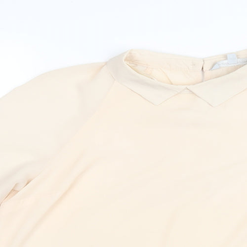 Red Herring Womens Pink Polyester Basic Blouse Size 10 Collared