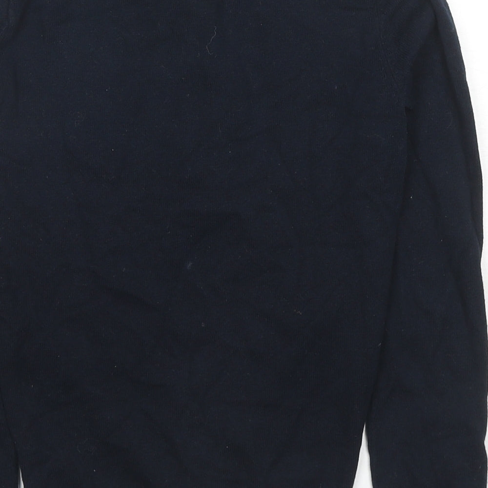NEXT Boys Blue Collared Cotton Pullover Jumper Size 8 Years Pullover