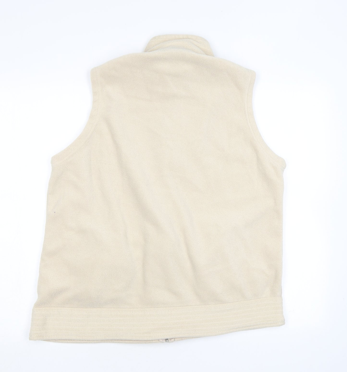 EWM Womens Beige Gilet Jacket Size L Zip