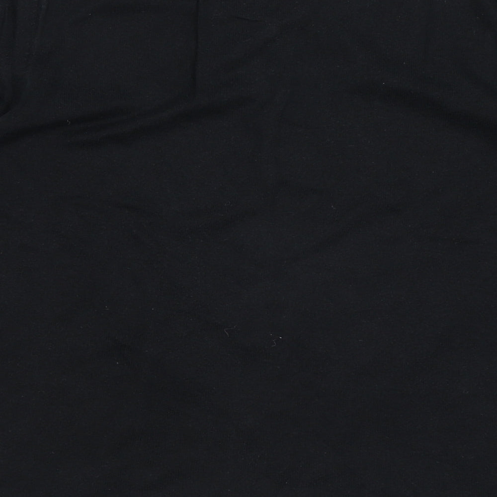 Gap Womens Black Crew Neck Cotton Cardigan Jumper Size M