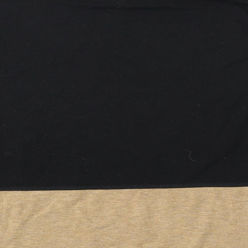 Marks and Spencer Womens Black Mock Neck Polyester Pullover Jumper Size 14