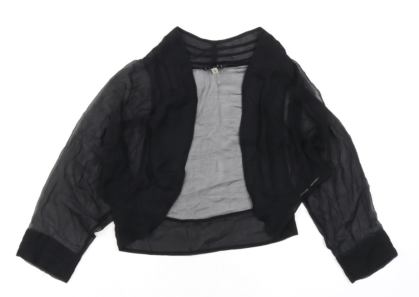 Coast Womens Black Polyester Kimono Blouse Size S Sweetheart