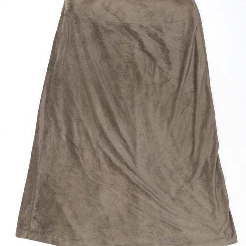 Sigrid Sport Womens Beige Polyester Maxi Skirt Size S Zip