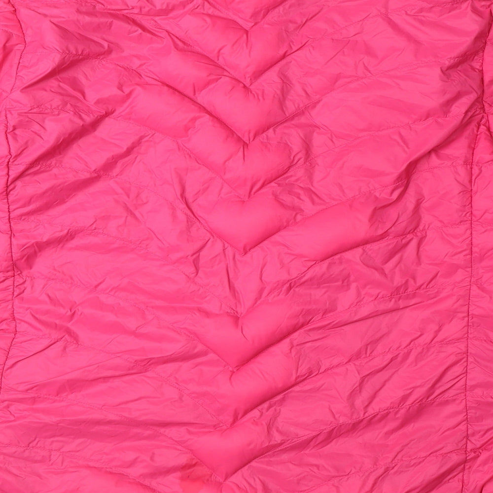 Marks and Spencer Womens Pink Puffer Jacket Coat Size 12 Zip