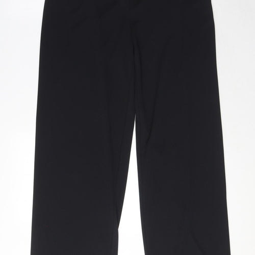 CCDK Copenhagen Womens Black Polyester Dress Pants Trousers Size 12 L32 in Regular Zip