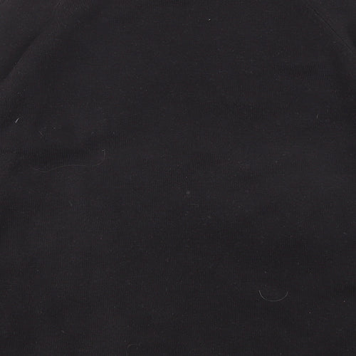 Femme Womens Black High Neck Acrylic Pullover Jumper Size L