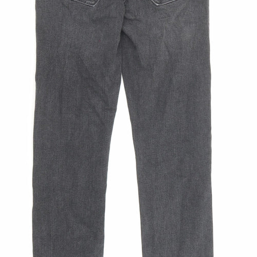 River Island Womens Grey Cotton Skinny Jeans Size 6 L27 in Regular Zip