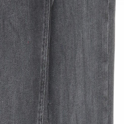 River Island Womens Grey Cotton Skinny Jeans Size 6 L27 in Regular Zip