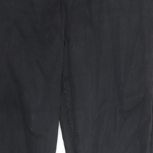 Warehouse Womens Black Cotton Skinny Jeans Size 12 L27 in Regular Zip