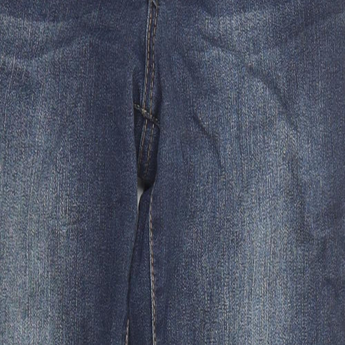 1822 Denim Womens Blue Cotton Straight Jeans Size 6 L27 in Regular Zip