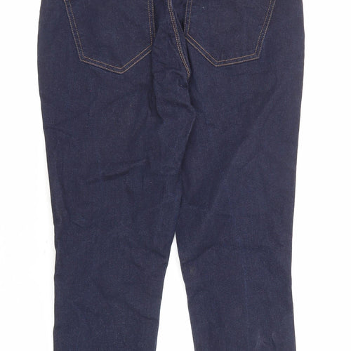 Marks and Spencer Womens Blue Cotton Skinny Jeans Size 10 L26 in Regular