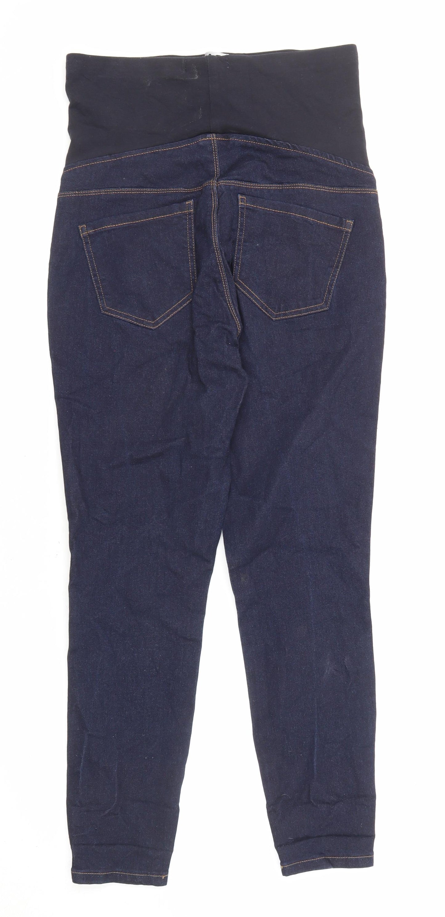 Marks and Spencer Womens Blue Cotton Skinny Jeans Size 10 L26 in Regular