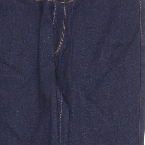 Marks and Spencer Womens Blue Cotton Skinny Jeans Size 10 L26 in Regular
