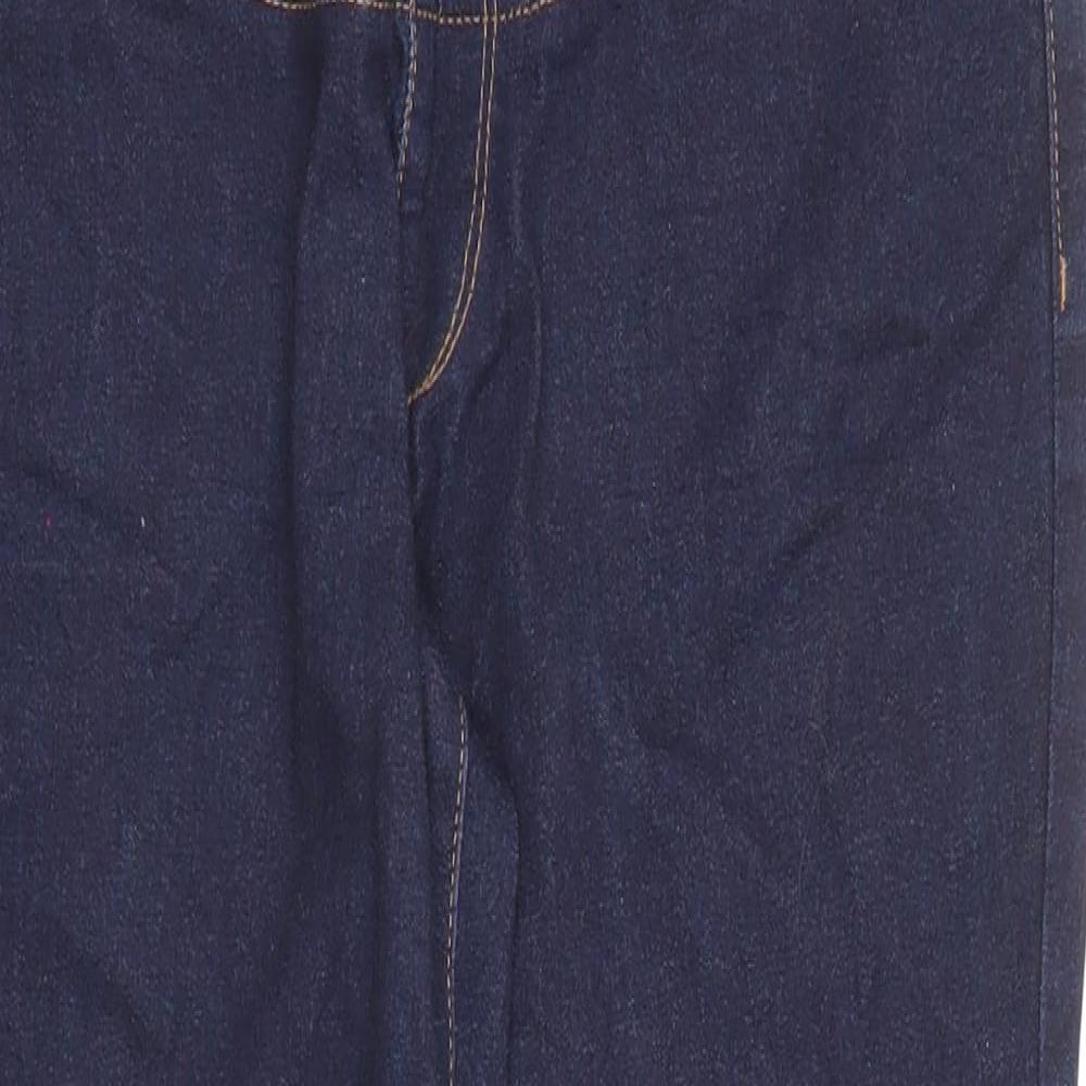 Marks and Spencer Womens Blue Cotton Skinny Jeans Size 10 L26 in Regular