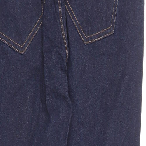 Marks and Spencer Womens Blue Cotton Skinny Jeans Size 10 L26 in Regular