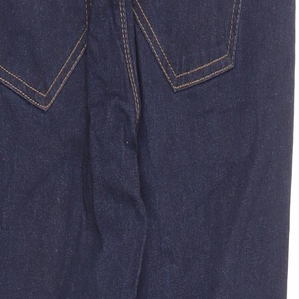 Marks and Spencer Womens Blue Cotton Skinny Jeans Size 10 L26 in Regular