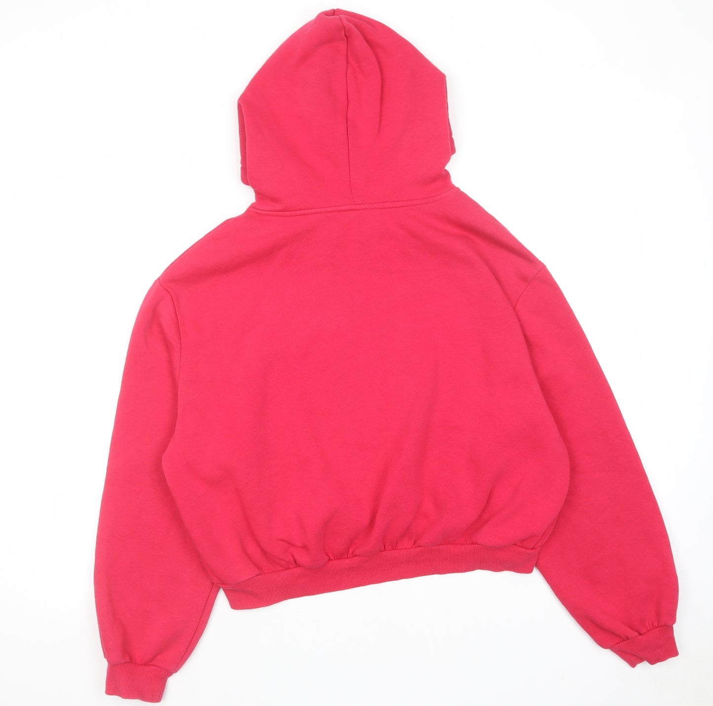 Divided by H&M Womens Pink Cotton Pullover Hoodie Size XL Pullover - 1990